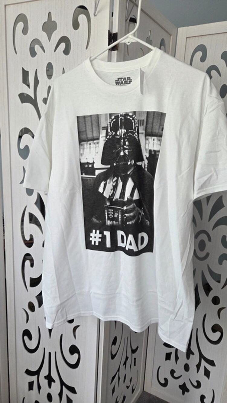 Star Wars Darth Vader #1 Dad Graphic Tee White Fathers Day Shirt nwot  XL